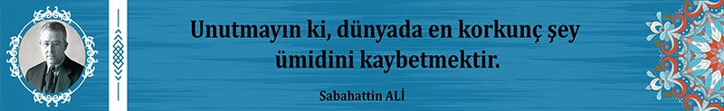 Sabahattin Ali kiriş yazisi