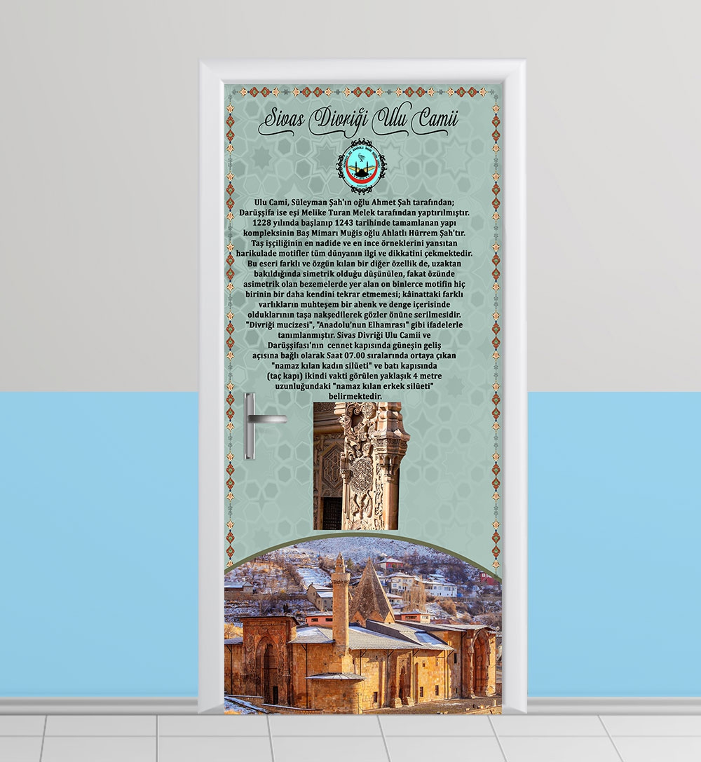 Divriği Ulu camii kapı giydirme
