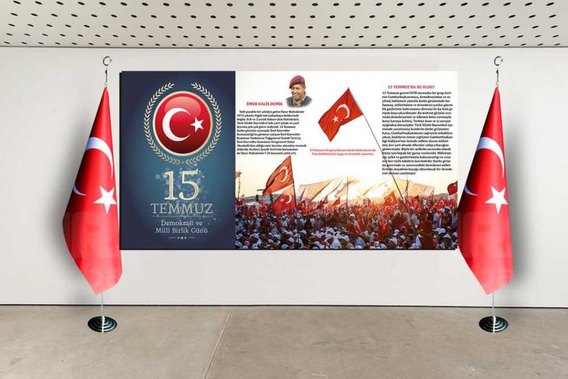 15 Temmuz köşesi, 15 temmuz köşesi demokrasi köşesi, 15 temmuz duvar giydirme,  15 temmuz posteri,  15 temmuz afişi,  15 temmuz okulu