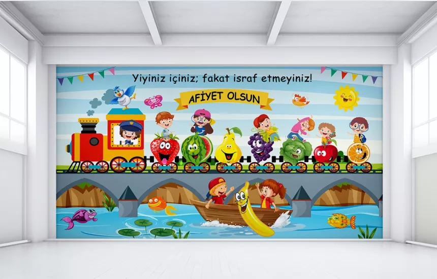 Anaokul yemekhane posteri