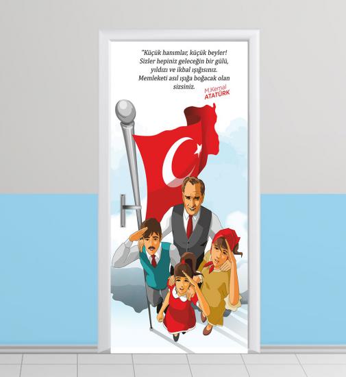 Atatürk kapı giydirme