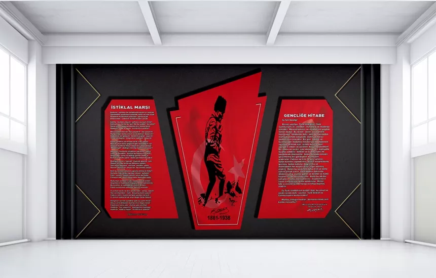 Atatürk köşesi Okul posteri