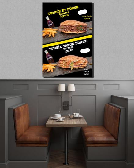 fastfood posteri, döner posteri, kokoreç posteri, cafe duvar giydirme, dönerci iç mekan çalışmaları