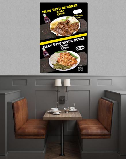 fastfood posteri, döner posteri, kokoreç posteri, cafe duvar giydirme, dönerci iç mekan çalışmaları, cafe menü posteri, cafe menüsü, dönerci menüsü, dönerci posteri