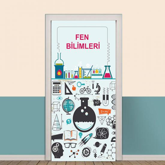 Fen sokağı, fen sokağı posterleri, fen koridoru, fen bilgisi kapı giydirme, laboratuvar kapı giydirme, fen bilgisi kiriş yazıları, fen bilimleri