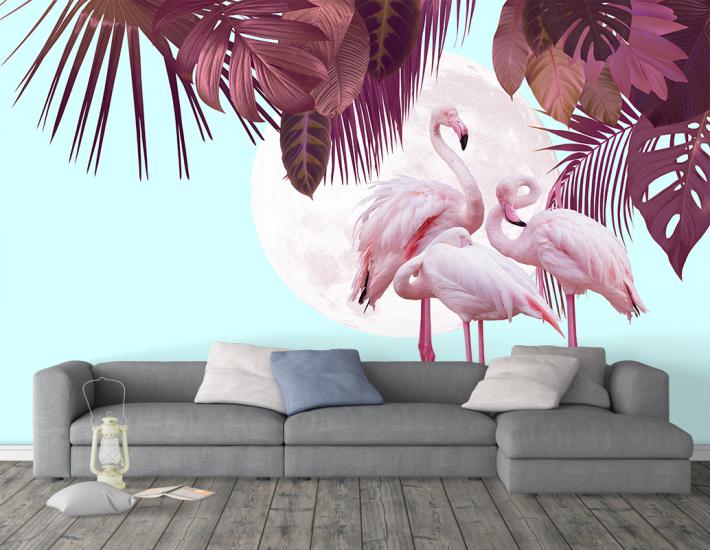 Flamingo duvar kağıdı modelleri ucuz fiyat