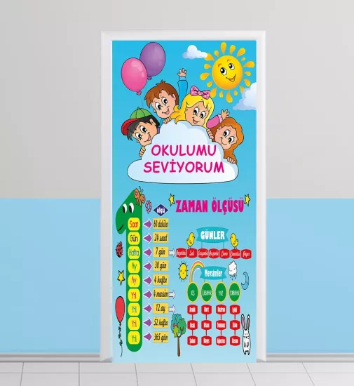 Okul kapı giydirme