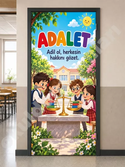 Adalet Okul Kapı Giydirme
