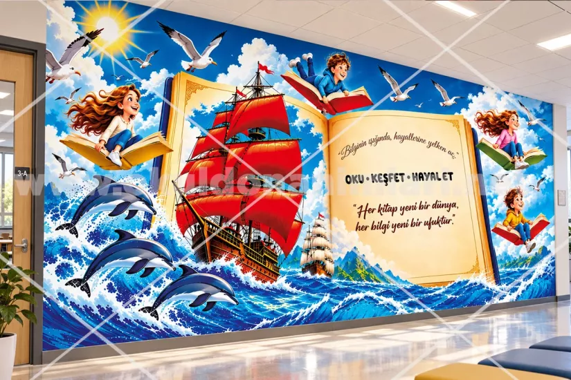 Kütüphane Duvar Posteri
