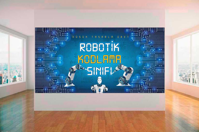 robotik kodlama, robotik koldama sınıfı, stem sınıfı, robotik kodlama duvar giydirme, robotik kodlama kapı giydirme, stem duvar giydirme, teknoloji sınıfı, teknoloji kapı giydirme, kodlama posteri, ko