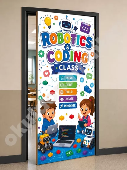 Robotik Kodlama Sınıfı Kapı Posteri