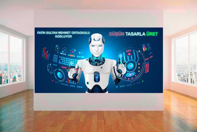 robotik kodlama, robotik koldama sınıfı, stem sınıfı, robotik kodlama duvar giydirme, robotik kodlama kapı giydirme, stem duvar giydirme, teknoloji sınıfı, teknoloji kapı giydirme, kodlama posteri, ko