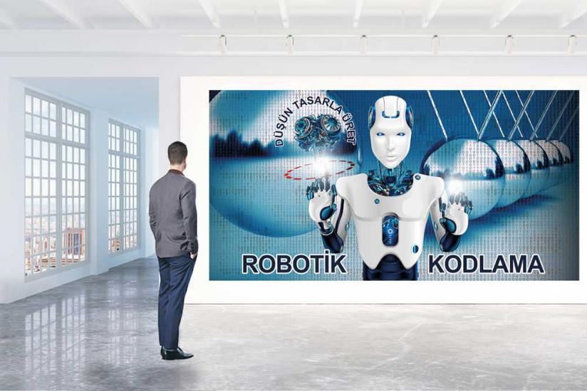 robotik kodlama, robotik koldama sınıfı, stem sınıfı, robotik kodlama duvar giydirme, robotik kodlama kapı giydirme, stem duvar giydirme, teknoloji sınıfı, teknoloji kapı giydirme, kodlama posteri, ko