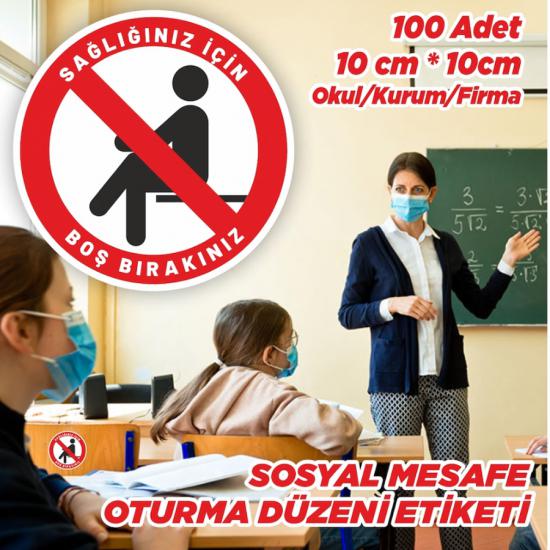 Sosyal Mesafe Oturma Düzeni Sticker uygun fiyat hızlı kargo seçeneği ile sipariş verebilirsiniz.