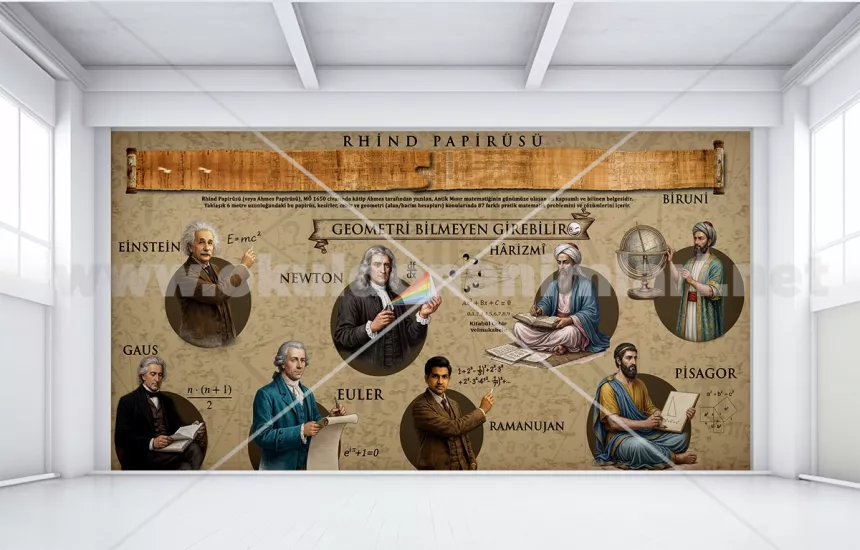 Okul matematik posteri