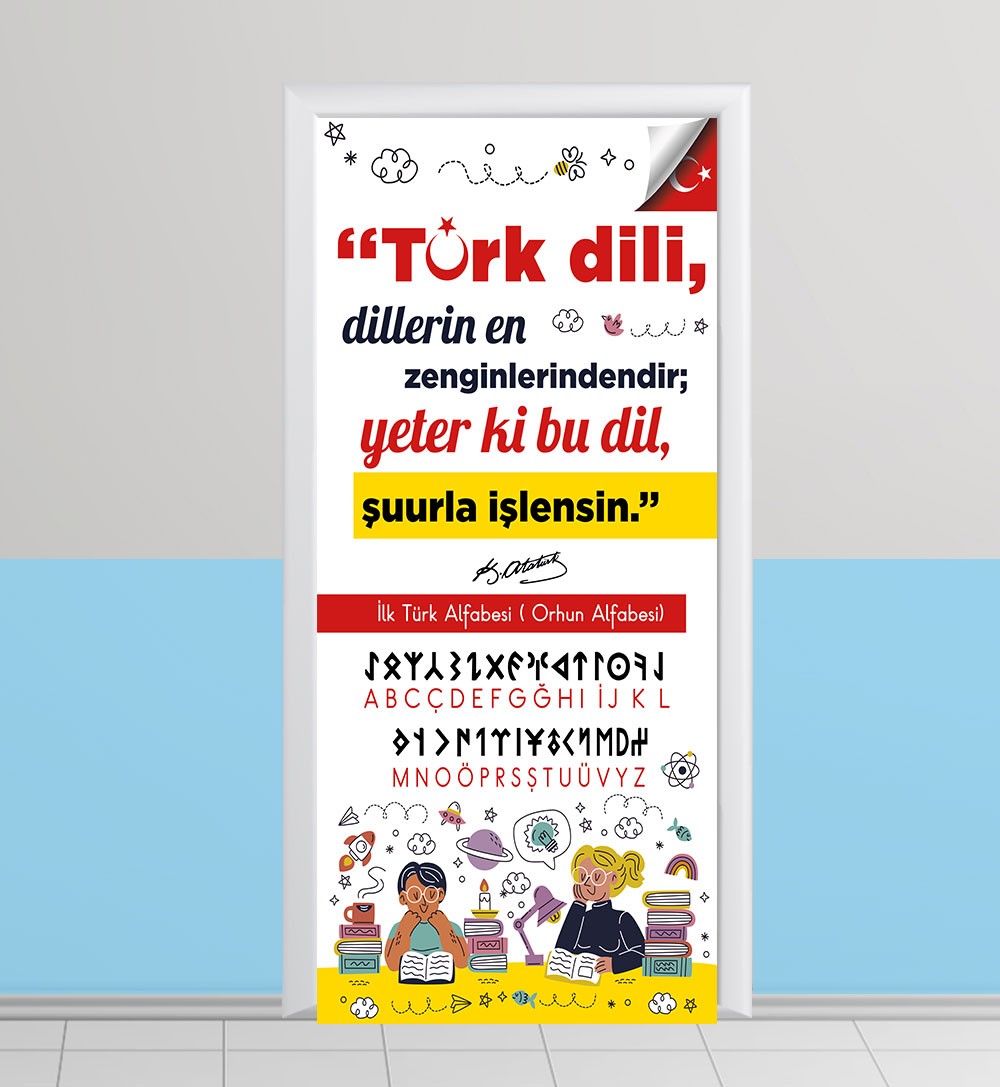 Türk Dili kapı giydirme