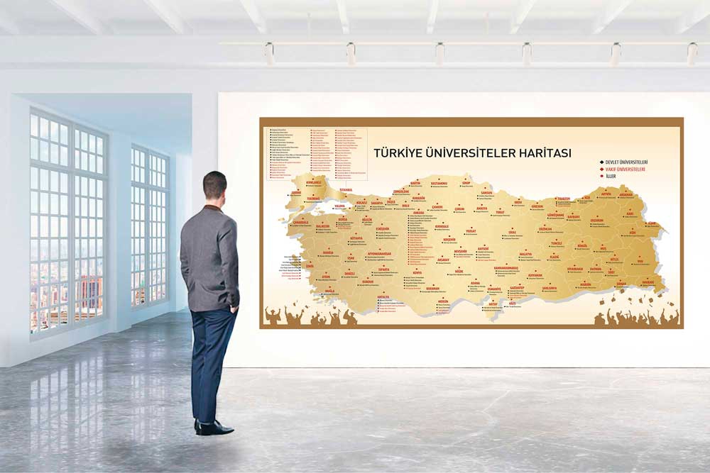 Türkiye Üniversiteler haritası