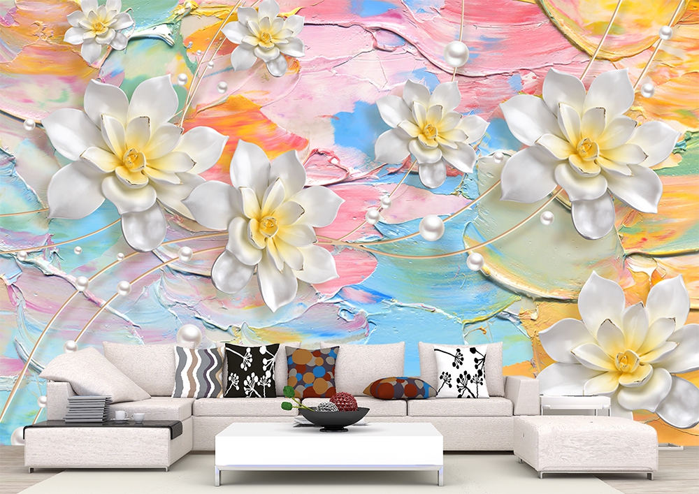 Yağlı boya duvar kağıdı