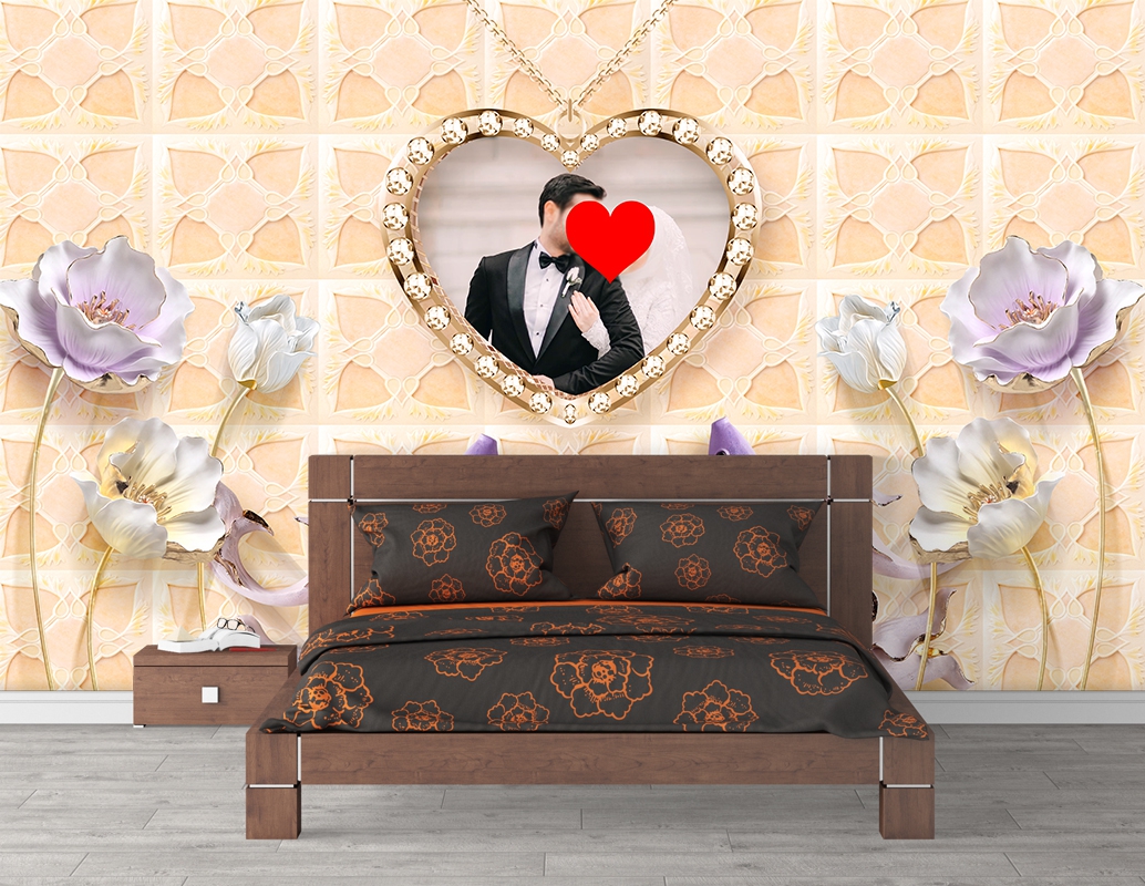 Yatak odası duvar kağıdı ucuz fiyat hızlı kargo Poster