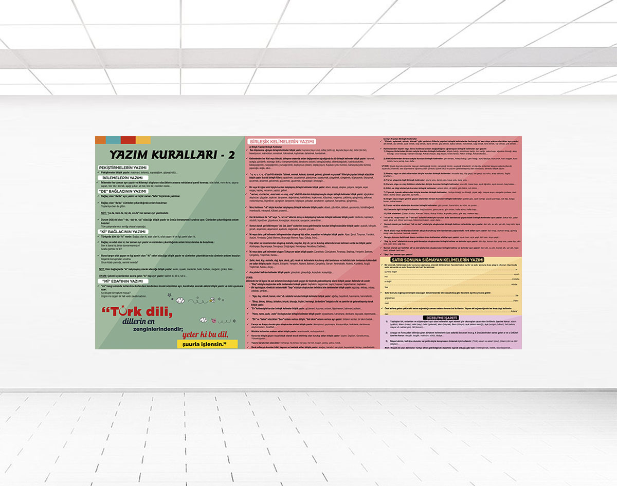 Yazım Kuralları Posteri 2